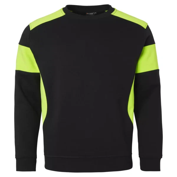 Top Swede sweatshirt 221 Svart, Marin / Varselgul