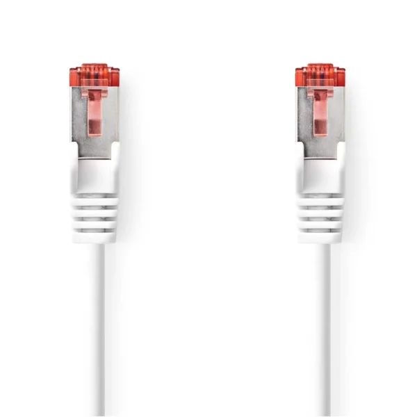 Nedis CAT6 Nätverkskabel | RJ45 hane | RJ45 hane | S/FTP | 1.00 m | Rund | LSZH | Vit | Kuvert (NY) - Bild 3