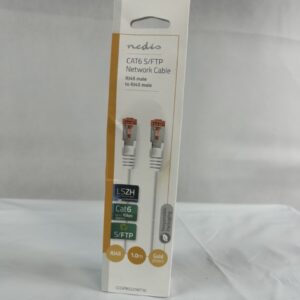 Nedis CAT6 Nätverkskabel | RJ45 hane | RJ45 hane | S/FTP | 1.00 m | Rund | LSZH | Vit | Kuvert (NY)